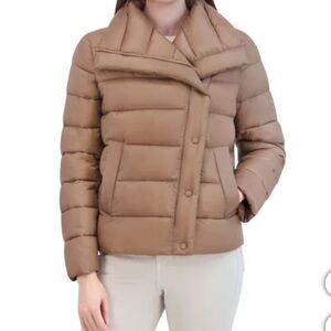 Tahari Women's Brown Puffer Jacket
